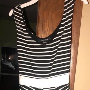 Black and white stripes Forever 21 Dress